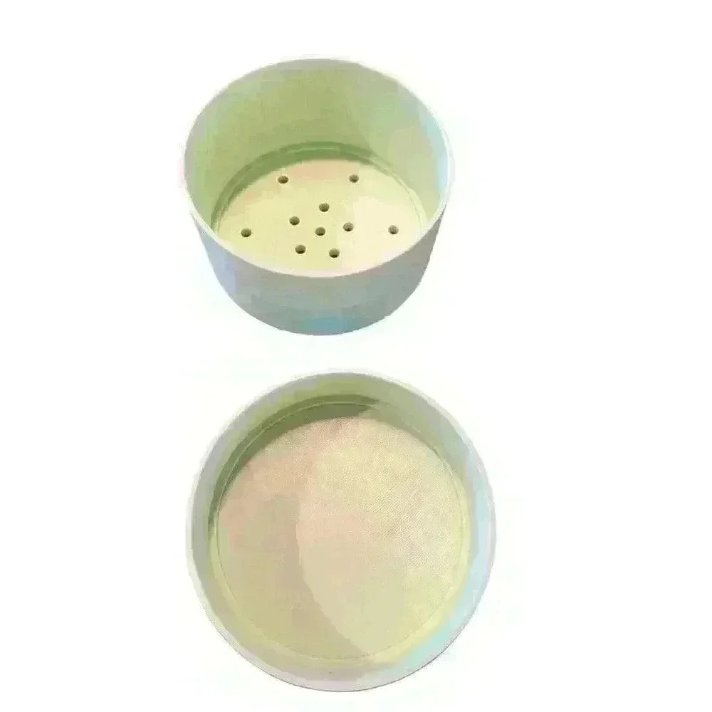NEW 3D Printed Short Round Plant/Flower Pot with Drainage Tray in Light Green
